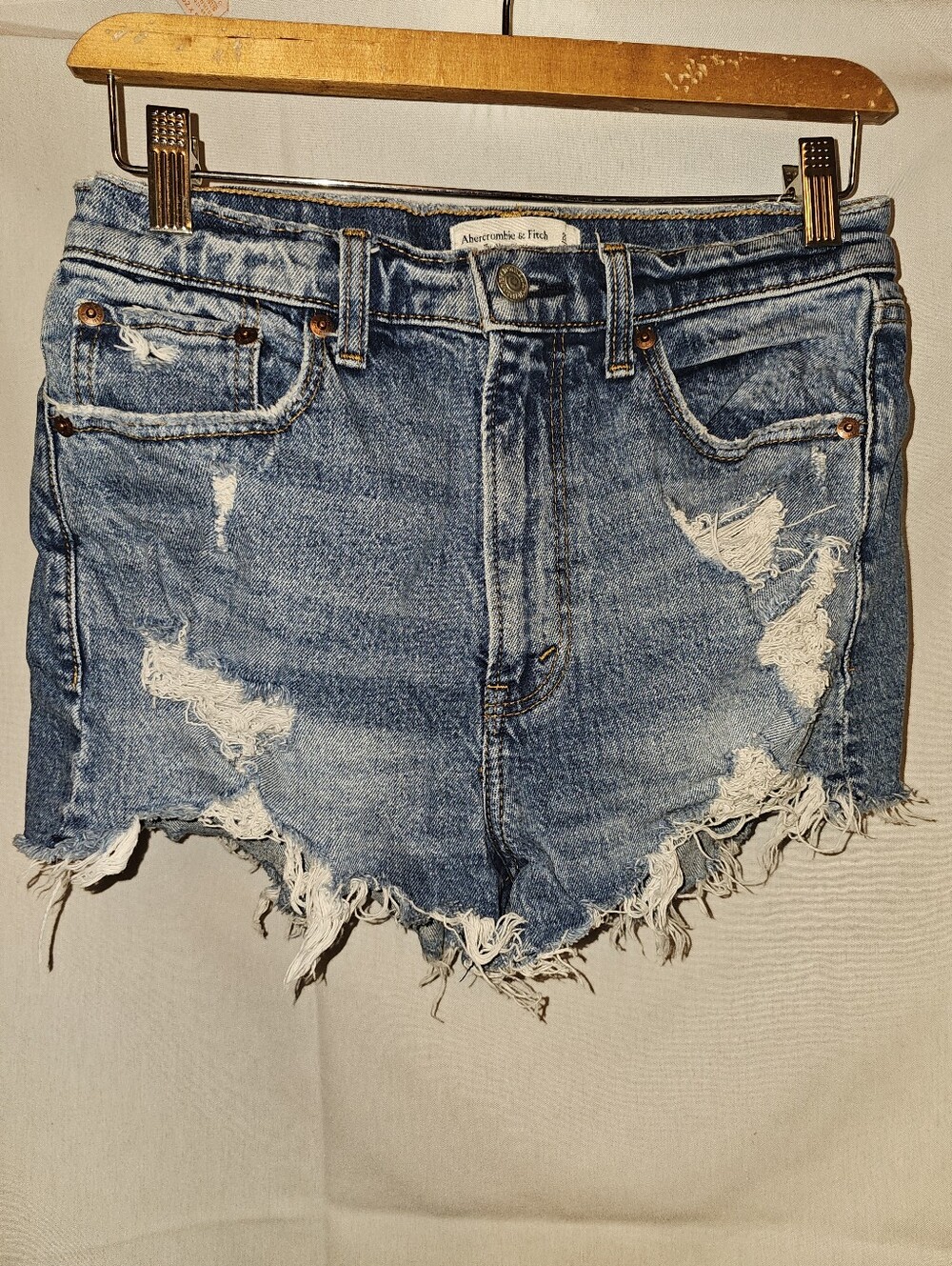 Abercrombie & Fitch The Mom Short High Rise Size 26 - Picture 6 of 11